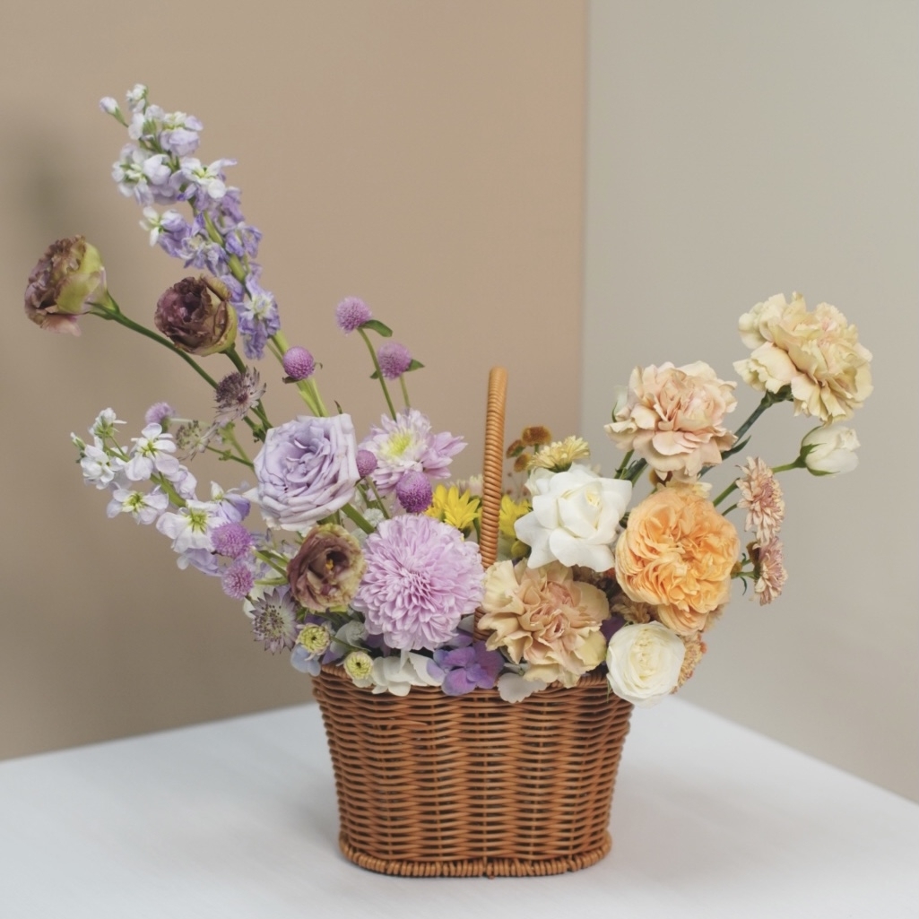 韓式鮮花花籃工作坊